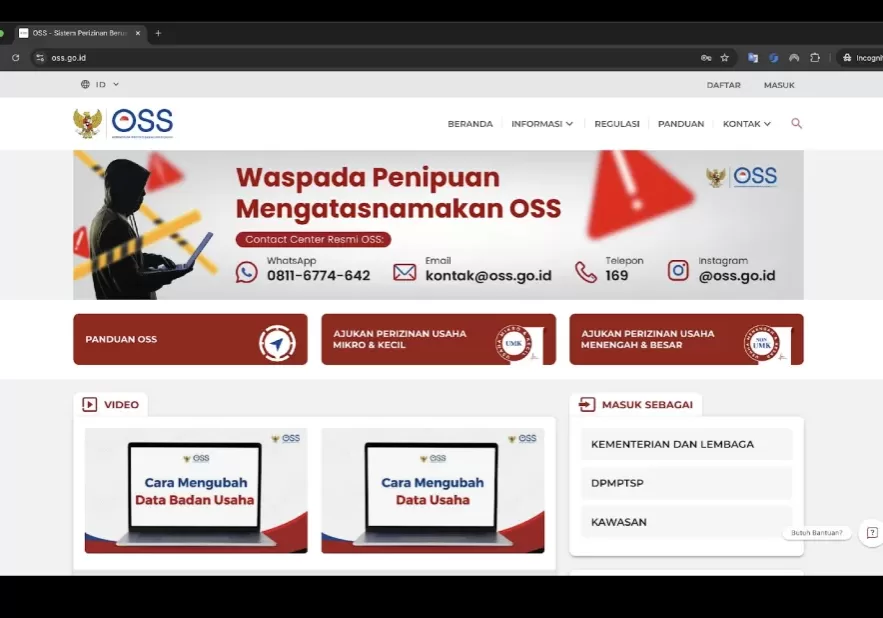 Cara Merubah KBLI di NIB OSS yang Sudah Terbit Cara Merubah KBLI di NIB OSS yang Sudah Terbit